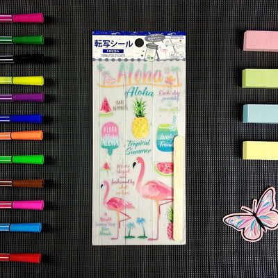DIY Decoration Transfer Decal Stickers CMYK Colour Pressure Sensitive Sticker