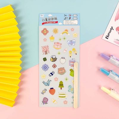 DIY Decoration Transfer Decal Stickers CMYK Colour Pressure Sensitive Sticker