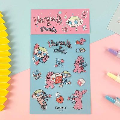 Promotional Gifts Cartoon Animated Stickers Glossy PET PVC Vinyl Sticker
