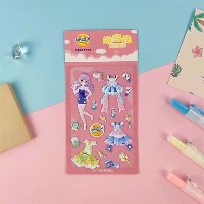 Cartoon Characters Red Bubble Stickers Plastic For Children Reward