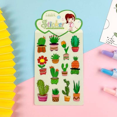 Oil Glue Vinyl Cartoon Stickers Good Tear Resistance Security Seal Stickers OEM
