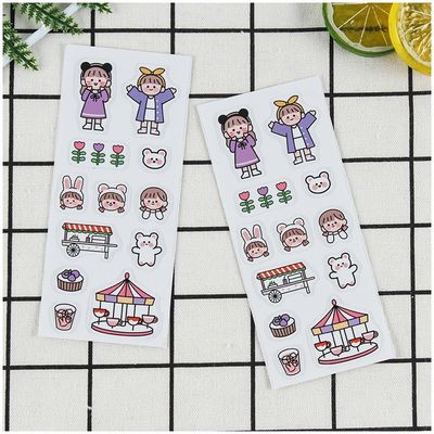 CMYK Vinyl Cartoon Stickers 0.025mm PVC Label Sticker Reward Luggage