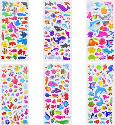 Diy Cartoon Puffy Stickers Kawaii 3d Stickers Pack For Decoration Custom